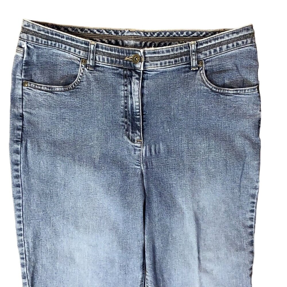 Christopher Banks Jeans Womens 12 Used Stretch Some Wear Hemmed - Picture 3 of 15